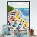 Highland Dunes Aerial Pastel Beach California III - Nautical & Coastal Canvas Art Print Canvas in Blue/Yellow | 20 H x 12 W x 1 D in | Wayfair