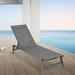 Latitude Run® 75" Long Reclining Single Chaise Metal in Gray | 12 H x 22 W x 75 D in | Outdoor Furniture | Wayfair 5D86A15D500D44AAA385D744A654A1CF