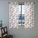 Winston Porter Sheer Curtains Living Room Cotton Blend Printed Print Sheers Window Treatment Set Rod Pocket Drapes Polyester | Wayfair
