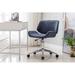 Wade Logan® Amaka Task Chair Upholstered, Steel in Gray/Black | 29.92 H x 22.64 W x 22.64 D in | Wayfair D42CB7D2A08C4380ABA10106343BE605