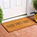 The Twillery Co.® Kelesia Good Vibes Only Non-Slip Indoor/Outdoor Door Mat Coir | 48 H x 30 W x 0.6 D in | Wayfair 807BFF18D4F64AA897CBE8AC3BEE1BB3