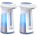 Ebern Designs Aventina Automatic Soap Dispenser Plastic in Blue/White | 7.64 H x 4.88 W x 4.88 D in | Wayfair BFCFD0CA37834193B42B8D1B56E657B2