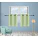 Eider & Ivory™ Nesta Solid Color Semi-Sheer Thermal Grommet Curtain Panels Plastic in Green | 30 H x 34 W in | Wayfair