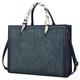 NUBILY Laptop Bags for Women 15.6 Inch Large Tote Bag Ladies Leather Laptop Handbag Designer Work Computer School Bags Business Blue