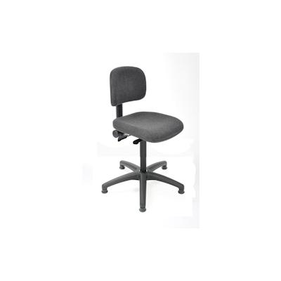 PROREGAL Arbeitsstuhl Arlington, kleiner Rückenlehne, Sitzneigeverstellung, Sitzhöhe 45-64cm, Polstersitze, Kunststoff-Fußkreuz, Gleiter Image