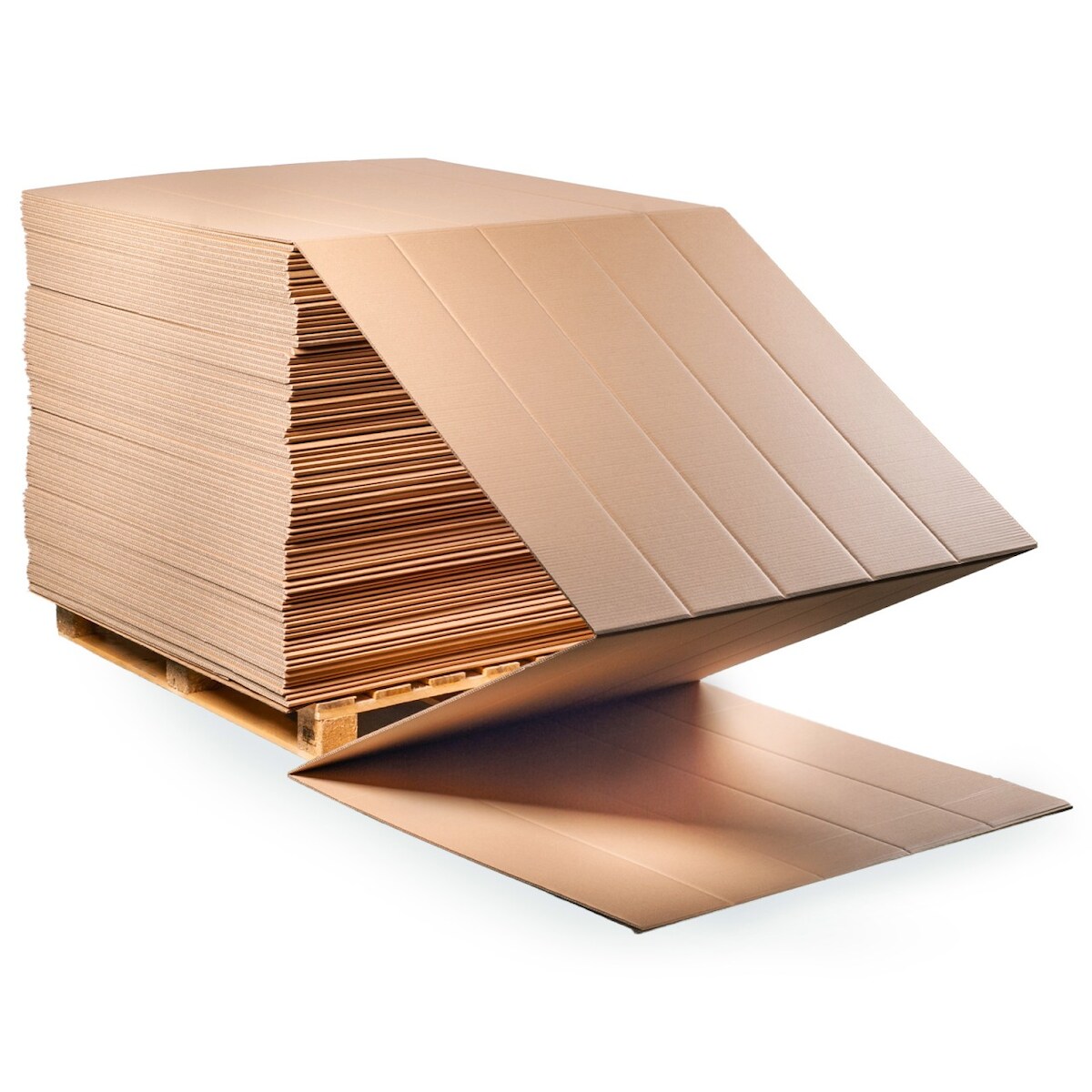 KK Verpackungen 2 Paletten Endloswellpappe 1165 mm Breite Rillen parallel zur 225 mm Länge 200 mWellpappe Image