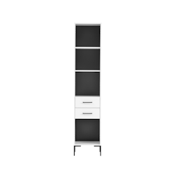 Möbelpartner Hochschrank Panda | HxBxT 195x40x40 cm | Weiß von PROREGAL Image