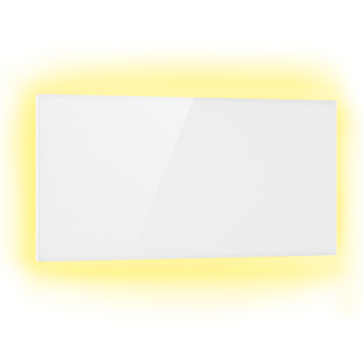 Klarstein Mojave 1000 smart 2-in-1 Heizgerät Infrarot Konvektor 120x60cm 1000W RGB-Licht Weiß Image