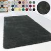 Hochflor-Teppich ESPRIT "Relaxx ESP-4150", grün (anthrazit, grün), H:25mm Ø:120cm, Kunstfaser, Teppiche, Wohnzimmer, sehr große Farbauswahl, weicher dichter Hochflor