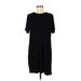 PrettyLittleThing Casual Dress - Shift: Black Solid Dresses - Women's Size 8