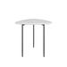 Benjara Cid 24 Inch Modern End Table, Marble Top, Metal Legs, White, Black Metal in Black/White | 21.5 H x 23.5 W x 19.5 D in | Wayfair BM279200