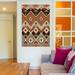 Foundry Select Natural History Lodge Southwest Patterns Painting Print on Wrapped Canvas Metal in Brown/Green/Orange | 40 H x 26 W in | Wayfair