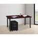 Regency Kee Mobile Desk w/ Storage Wood/Metal in Black | 29 H x 60 W x 24 D in | Wayfair MDCLMP6024MHBK