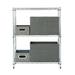 Rebrilliant Jayly 3 Tier Shelving Steel in Gray | 31.5 H x 25.6 W x 11.8 D in | Wayfair B667B13C43C74658863A8A78D32D543E