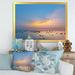 Highland Dunes Tropical Sunset Sky And Sea II - Nautical & Coastal Canvas Wall Art Canvas in Blue/Orange | 12 H x 20 W x 1 D in | Wayfair