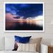 Highland Dunes Dramatic Panoramic Tropical Sunset X - Nautical & Coastal Canvas Wall Decor Canvas in Blue/Pink | 24 H x 36 W x 1 D in | Wayfair