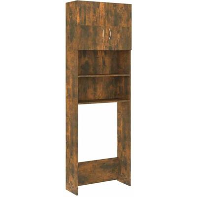 Vidaxl - Waschmaschinenschrank Räuchereiche 64x25,5x190 cm