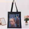 Robert Pattinson Standing Meme Print Cool Shopper Bag pour femme noir blanc mode shopper sacs à
