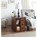 1pc Nightstand of Drawers Shelves Side Table Bedroom Home Furniture