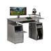 Computer Workstation Desk W/ 2 Storage Drawer & Pull Out Keyboard Tray