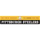 Imperial Pittsburgh Steelers 5.5'' x 27.5'' Wood Wall Art