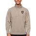 Men's Antigua Oatmeal Army Black Knights Course Quarter-Zip Pullover Top