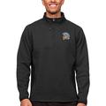 Men's Antigua Heather Black San Jose State Spartans Course Quarter-Zip Pullover Top