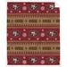 San Francisco 49ers 60'' x 70'' Holiday Gift Wrap Sherpa Flannel Fleece Blanket