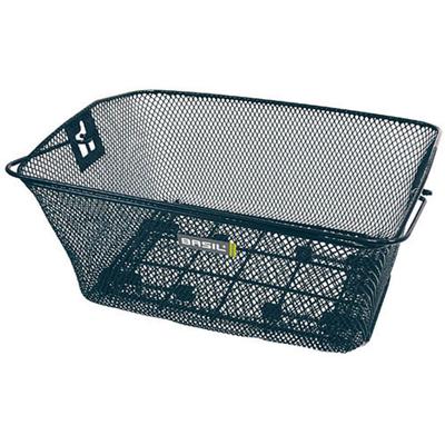Fahrradkorb BASIL "Hinterradkorb Basil "Como"", schwarz, Taschen, B/H/T: 41cm x 18cm x 31cm, Materialmix, B:41cm H:18cm T:31cm