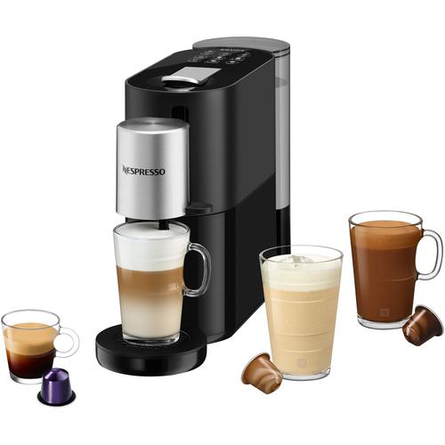 "NESPRESSO Kapselmaschine ""XN8908 Atelier von Krups"" Kaffeemaschinen Wassertank: 1 L, 19 Bar Druck, inkl. Nespresso Glastasse + Kapseln schwarz Nespresso-Maschine"