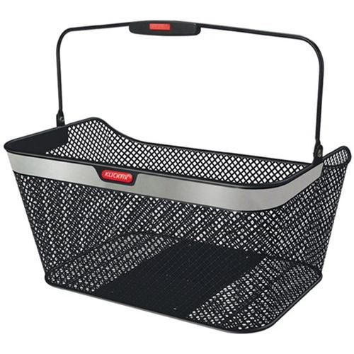 „Fahrradkorb KLICKFIX „“Hinterradkorb City Reflex““ Taschen Gr. B/H/T: 40 cm x 20 cm x 30 cm, schwarz Fahrradtaschen Taschen“