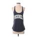 Under Armour Active Tank Top: Gray Color Block Activewear - Women's Size Small