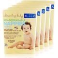 Beaming Baby Biodegradable Eco Nappies Size 6 (16kg + / 35 lb +) - 105 Nappies (5 Packs x 21) Monthly Pack. No Nappy Rash, Hypoallergenic, Naturally Breathable Diapers