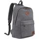 Seemeroad Canvas Vintage Backpack Lightweight Travel Daypack Laptop Backpack College Student Rucksack for Men Women (Grey)