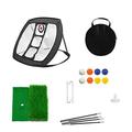 Yolispa Portable Golf Chipping Net Kit Golf Practice Net Accessories for Indoor Outdoor Golf Training