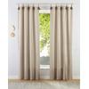 Gardine "Leger" Gr. 1, grau (taupe, beige), B:110cm H:145cm, Baumwolle, Baumwolle, LEGER HOME BY LENA GERCKE, Gardinen, blickdicht, Bio-Baumwolle, gewebt, verschiedene Größen