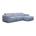 Blue Reclining Sectional - Eleanor Rigby Capri 97" Wide Genuine Leather Reclining Sofa & Chaise Genuine Leather | 33 H x 97 W x 70 D in | Wayfair