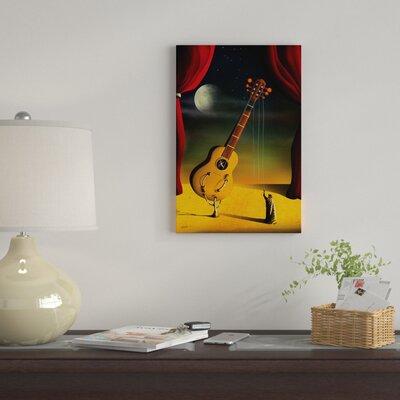 East Urban Home 'Violao Guitar' Graphic Art Print on Canvas Metal in Black/Green/Orange | 40 H x 26 W in | Wayfair 46896CBEA5EA4E9AA5C53E8DAD60CE74