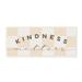 Stupell Industries Kindness Matters Cheerful Checkered Pattern Typography Wall Plaque Art By Daphne Polselli in Brown/Gray/Pink | Wayfair
