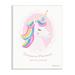 Stupell Industries Unicorn Princess Endearing Unicorn Portrait Fantasy Rainbow Wall Plaque Art By Diane Neukirch in Brown/Pink/White | Wayfair