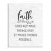 Stupell Industries Encouraging Faith Quote Rustic Botanical Sprig Design Wall Plaque Art By Lettered & Lined in Black/Brown/White | Wayfair