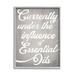 Stupell Industries Witty Essential Oils Humor Vintage Style Text Canvas in Gray/White | 14 H x 11 W x 1.5 D in | Wayfair an-926_gff_11x14
