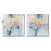 Stupell Industries Abstract Flower Blossoms Layered Circle Shapes Pattern 2Pc Stretched Canvas Wall Art Set By Tim Otoole a2-357_cn_2pc_17x17 Canvas | Wayfair