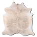 Gray 84 x 72 x 0.25 in Area Rug - Foundry Select Mustord NATURAL HAIR ON Cowhide Rug LIGHT BRINDLE Cowhide, | 84 H x 72 W x 0.25 D in | Wayfair
