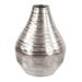Brayden Studio® Alinuswe Silver 9" Indoor/Outdoor Metal Table Vase Metal in Gray | 9 H x 7 W x 7 D in | Wayfair 36ED375062634C448810BB4E90B5BDDC