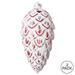 The Holiday Aisle® 8" Red Brushed Pinecone Christmas Ornament, Pack Of 2 Plastic in Red/White | 8 H x 4 W x 4 D in | Wayfair