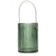 Vase lanterne 10,5x10,5x15 couleur vert bouteille - couleur vert bouteille