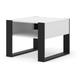 Table basse MONDI 60x60 cm blanc mat / noir mat