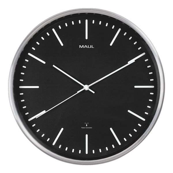 MAUL Funk-Wanduhr »MAULfly« Ø 30,5 cm schwarz schwarz, 30 cm Image