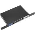 BeMatik - Switch PoE 10/100 Mbps IEEE802.3af IEEE802.3at web per rack 19 con 24 PoE + 2 SFP